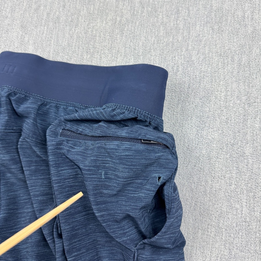 Lululemon Shorts Mens Large Blue T.H.E. Linerless Drawstring Training Running - Picture 13 of 16